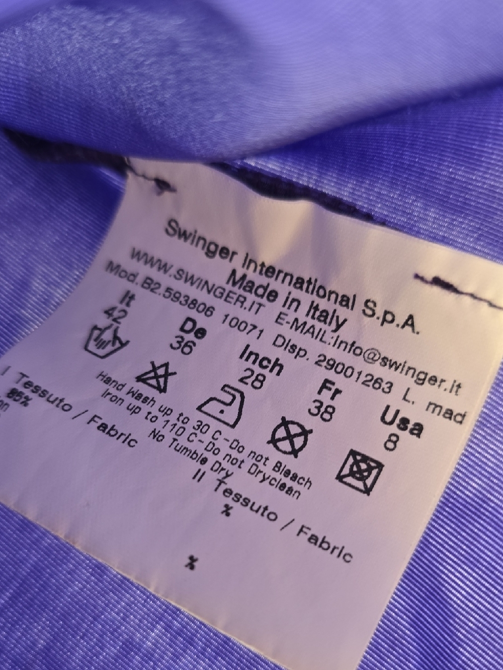 Fendi Slim Fit Purple Cap Sleeve Mock Neck Top - Picture 6 of 8